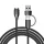 Garmin 2 in 1 szövet type-c töltőkábel USB-A átalakítóval (egyenes)