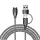 Garmin 2 in 1 szövet type-c töltőkábel USB-A átalakítóval