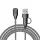 Garmin 2 in 1 szövet type-c töltőkábel USB-A átalakítóval (könyök)