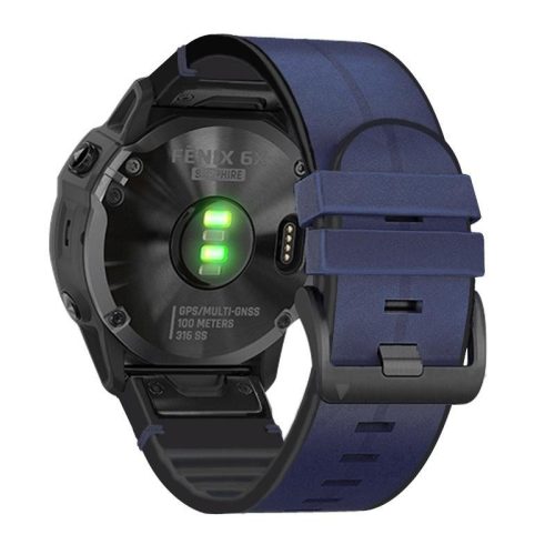 Garmin QuickFit 26mm vegán bőr óraszíj szilikon belső oldallal