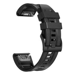  Garmin QuickFit 26mm vegán bőr szíj szilikon belső oldallal