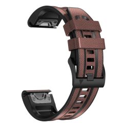   Garmin QuickFit 26mm vegán bőr szíj szilikon belső oldallal