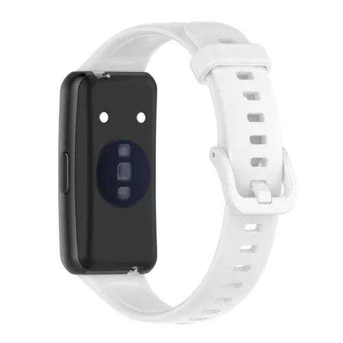 Huawei Band 7 szilikon okosóra pótszíj - fehér