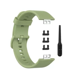 Huawei Watch Fit 1 szilikon szíj – matchazöld