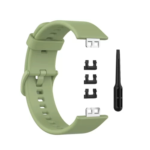 Huawei Watch Fit 1 szilikon szíj – matchazöld