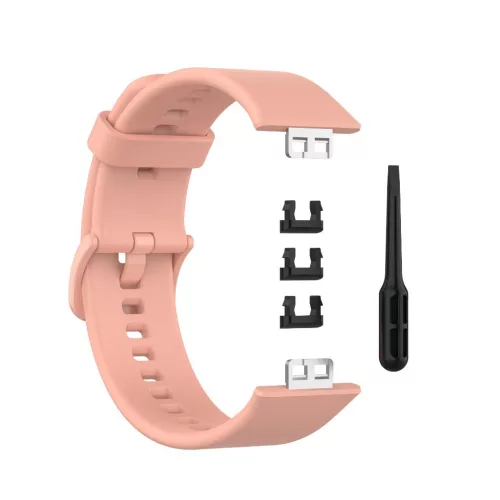 Huawei Watch Fit 1 szilikon szíj – rózsaszín