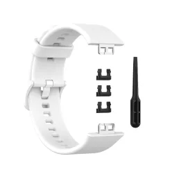 Huawei Watch Fit 1 szilikon szíj – fehér