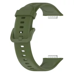 Huawei Watch Fit 2 szilikon szíj – sötétzöld