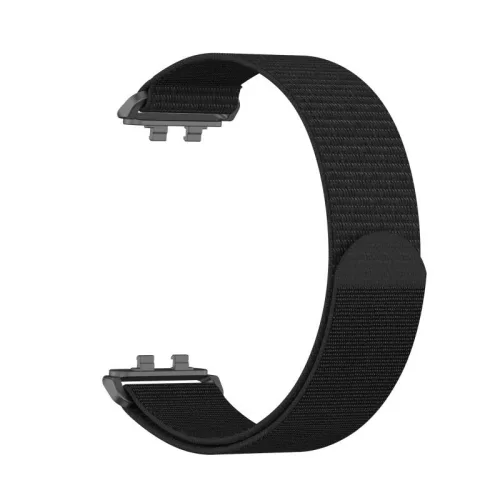 Huawei Band 11 / 11 Pro kompatibilis tépőzáras szövet szíj - fekete