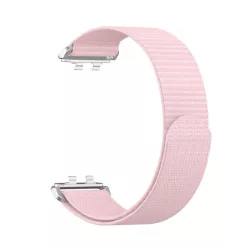   Huawei Band 11 / 11 Pro kompatibilis tépőzáras szövet szíj - rózsaszín