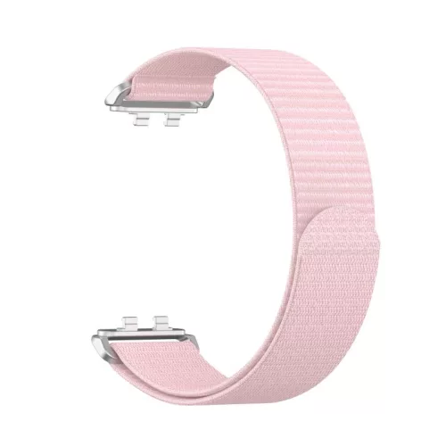 Huawei Band 11 / 11 Pro kompatibilis tépőzáras szövet szíj - rózsaszín