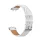 Huawei Band 11 / 11 Pro kompatibilis vegán bőr pótszíj - fehér