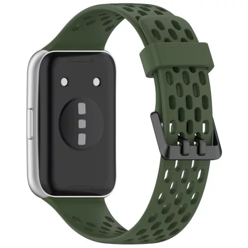 Huawei Band 11 / 11 Pro kompatibilis pótszíj - sötétzöld