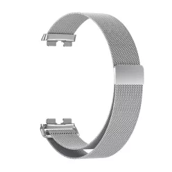   Huawei Band 11 / 11 Pro kompatibilis milánói fém szíj - ezüst