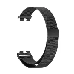 Huawei Band 8/9/10 milánói fém szíj – fekete
