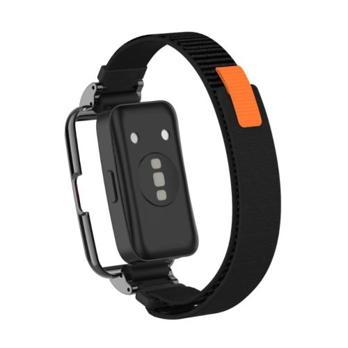 Huawei Band 8/9/10 tépőzáras szövet szíj védőkerettel 