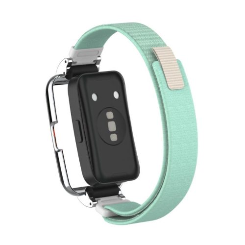 Huawei Band 8/9/10 tépőzáras szövet szíj védőkerettel 