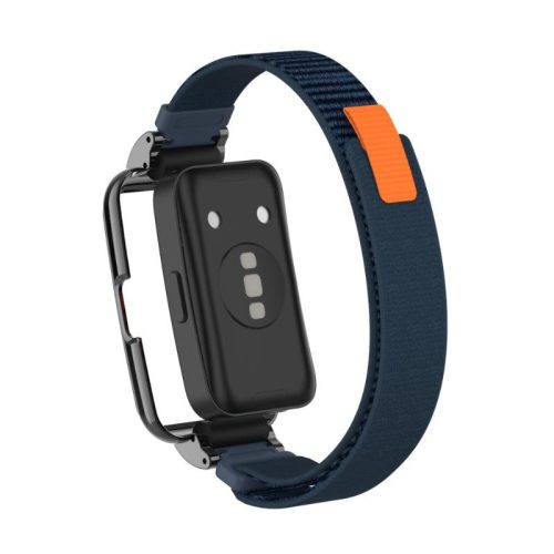 Huawei Band 8/9/10 tépőzáras szövet szíj védőkerettel 
