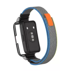   Huawei Band 8/9/10 tépőzáras szövet szíj védőkerettel 