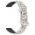 Huawei Band 8/9/10 szilikon lézergravírozott pótszíj - párducmintás - bicolor