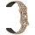 Huawei Band 8/9/10 szilikon lézergravírozott pótszíj - párducmintás - bicolor