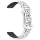 Huawei Band 8/9/10 szilikon lézergravírozott pótszíj - párducmintás - bicolor