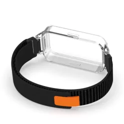   Xiaomi Smart Band 9 Active tépőzáras szövet szíj védőkerettel