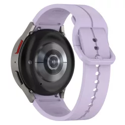 Samsung Galaxy Watch 4/5/6/7 puha szilikon szíj lila – 2. kép