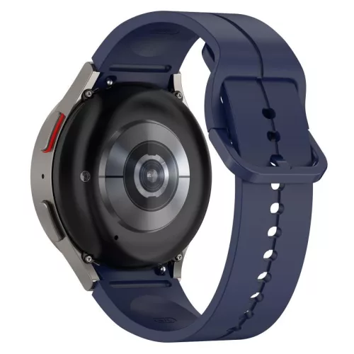 Samsung Galaxy Watch 4/5/6/7 puha szilikon szíj sötétkék – 2. kép