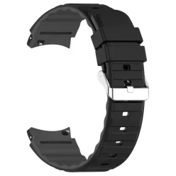 Samsung Galaxy Watch 4/5/6/7 bicolor szilikon szíj fekete – 2. kép