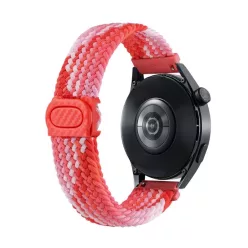   Amazfit kompatibilis elasztikus szövet óraszíj - 20mm - vakító piros