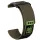 Tépőzáras szövet óraszíj férfiaknak (22 mm) – Sötétzöld – Garmin quick release