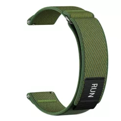   Garmin szövet óraszíj quick release (22 mm) – Zöld – RUN felirattal