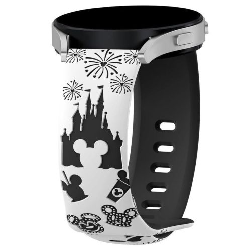 Engraved3 20mm lézergravírozott szilikon okosóra pótszíj