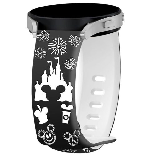 Engraved3 20mm lézergravírozott szilikon okosóra pótszíj