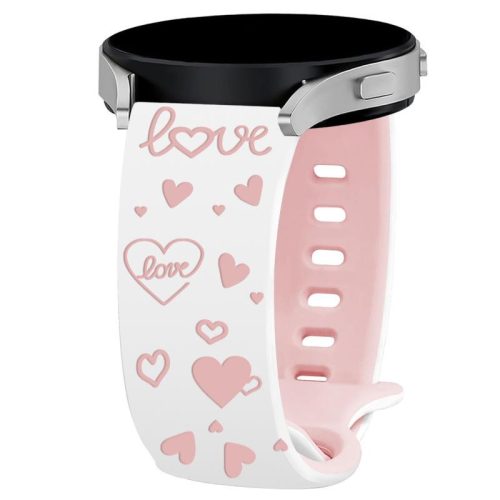 Engraved9 20mm lézergravírozott szilikon okosóra pótszíj