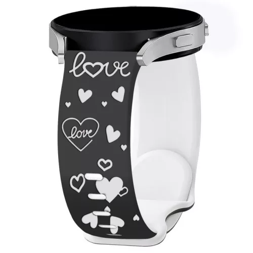Engraved9 20mm lézergravírozott szilikon okosóra pótszíj