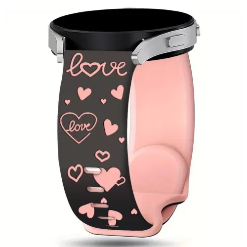 Engraved9 20mm lézergravírozott szilikon okosóra pótszíj