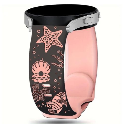 Engraved10 20mm lézergravírozott szilikon okosóra pótszíj