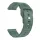 Garmin kompatibilis szilikon óraszíj (22 mm) – Sötétzöld – quick release