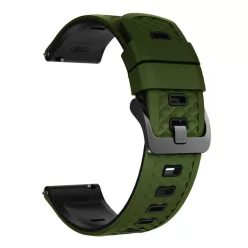   Garmin quick release szilikon óraszíj bicolor (22 mm) – Sötétzöld-fekete