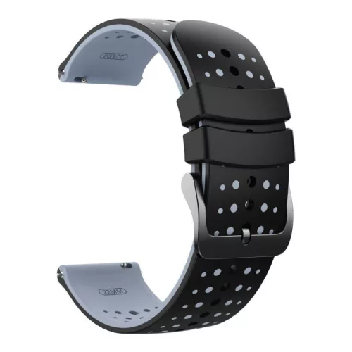 Garmin szilikon óraszíj bicolor (22 mm) – Fekete – (Quick Release)