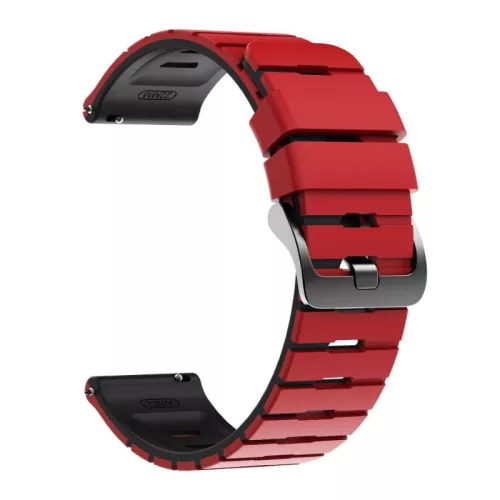 Garmin quick release szilikon óraszíj bicolor (22 mm) – Piros-fekete