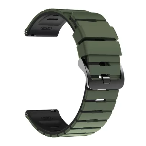 Garmin quick release szilikon óraszíj bicolor (22 mm) – Sötétzöld-fekete