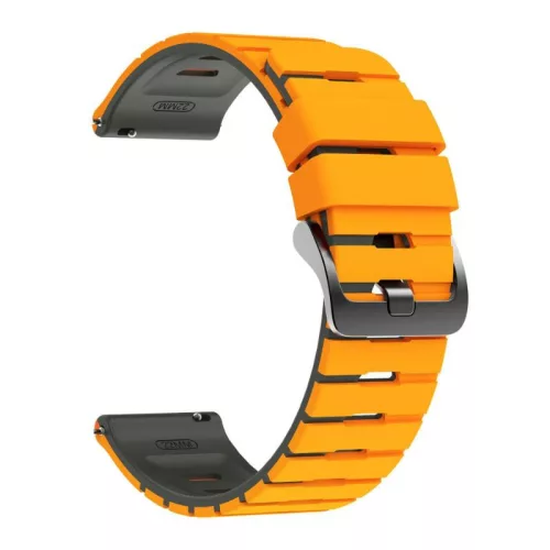 Garmin quick release szilikon óraszíj bicolor (22 mm) – Narancs-szürke