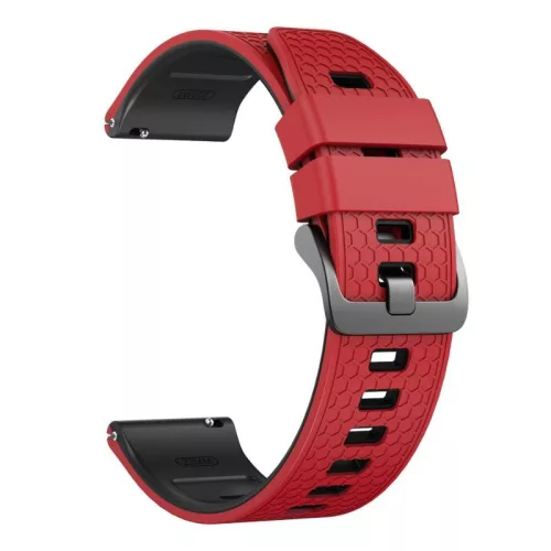 Garmin szilikon óraszíj (22 mm) – Piros-fekete (Quick Release)