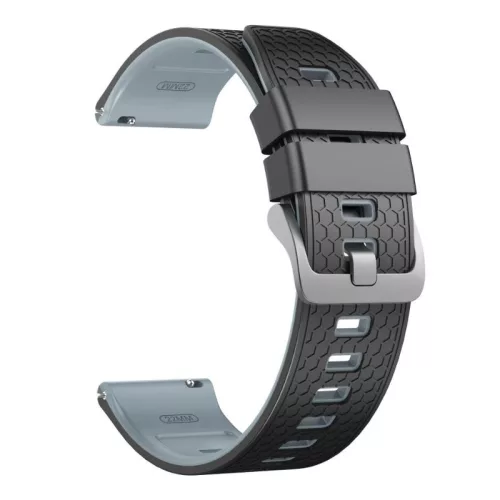 Garmin szilikon óraszíj (22 mm) – Fekete-szürke (Quick Release)