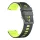 Garmin szilikon óraszíj (22 mm) – Fekete-fűzöld (Quick Release)