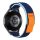 Xiaomi Mi Watch S1/S2/S3/Active 22mm tépőzáras szövet okosóra szíj