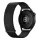 Dupla mágneses milánói fém okosóra szíj 20 mm – fekete – Amazfit